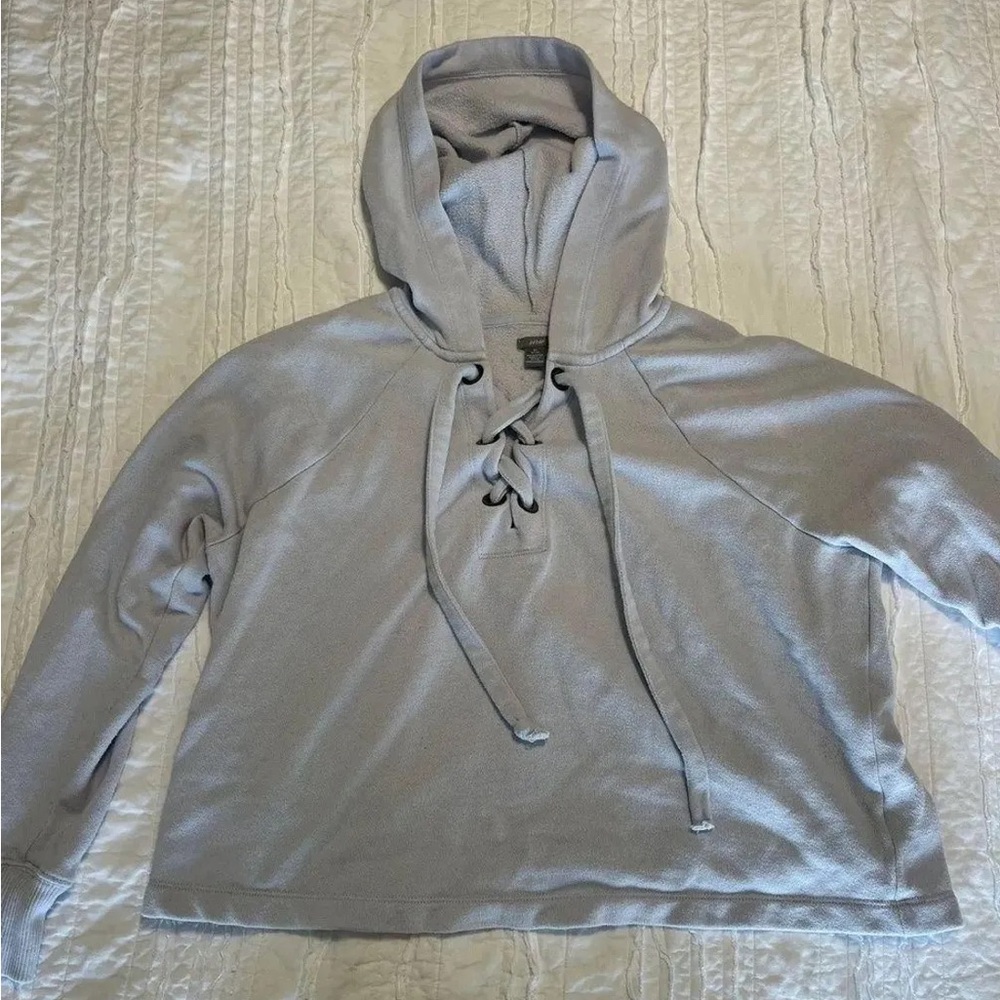 Aerie Light Blue Hooded Sweatshirt